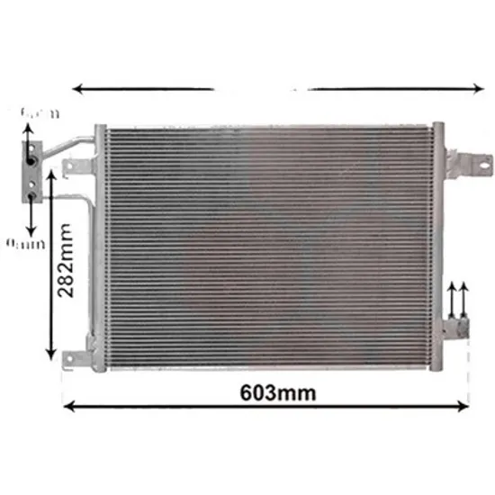 Radiator aer conditionat HONDA CIVIC 9 2011-> pentru 1.8, perioada 2011 2012 2013 2014 2015 2016 2017