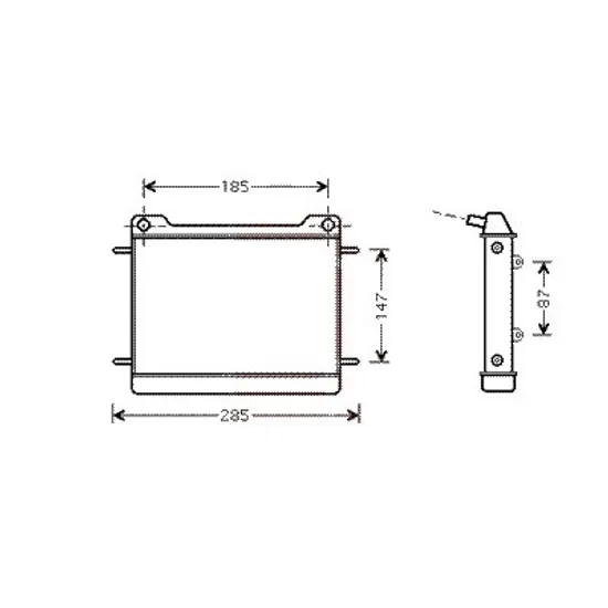 Radiator apa STANGA FATA MERCEDES E-CLASS W211 2002->2009 pentru E 420 CDI, perioada 2006 2007 2008