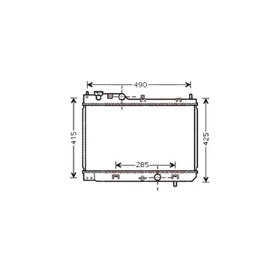 Radiator apa MAZDA 323 BJ 1998->2004 pentru 2.0 TD, perioada 1998 1999 2000 2001 2002 2003 2004
