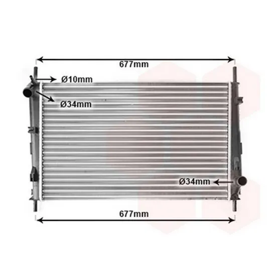 Radiator Motor FORD MONDEO 3 2000->2007 Radiator apa pentru 1.8 - 2.0 benzina cu aer conditionat (62x40,5) Perioada 2000 2001 2002 2003 2004 2005 2006 2007