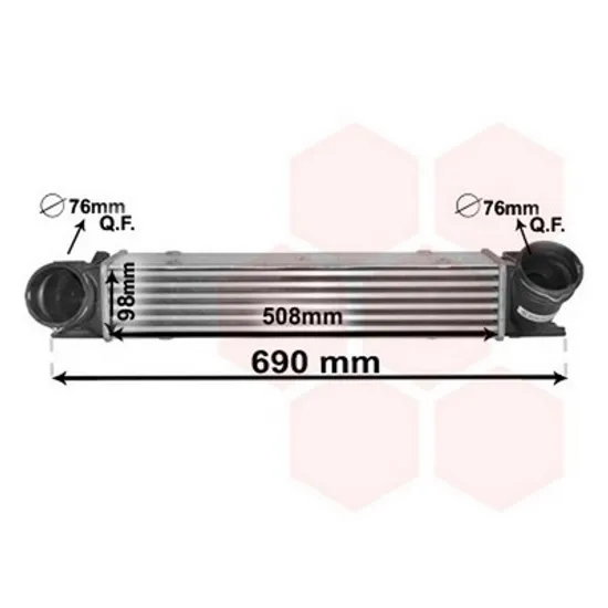 Intercooler BMW 3 E90 2004->2011 Radiator intercooler 3.0 32 5 usi -330D diesel Perioada 2005 2006 2007 2008