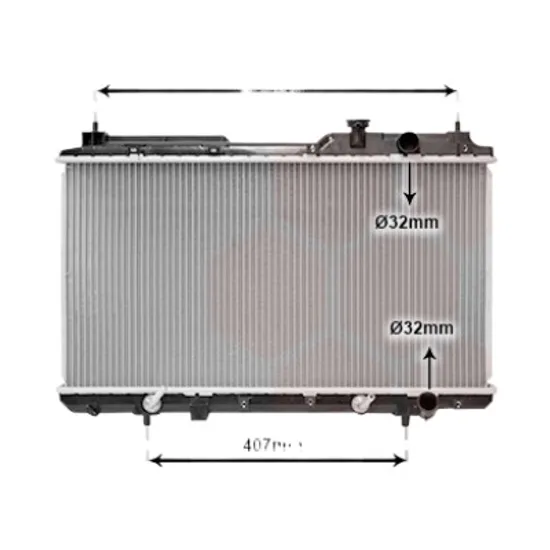 Radiator apa HONDA CR-V 1 1995->2002 pentru 2.0 16V 4WD, perioada 1995 1996 1997 1998 1999 2000 2001