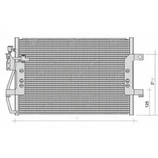 Radiator Aer Conditionat MERCEDES VANEO 414 2002->2005 Radiator condensator aer conditionat 1.6-1.9 benzina - 1.7 CDI diesel (578x376x16) Perioada 2002 2003 2004 2005