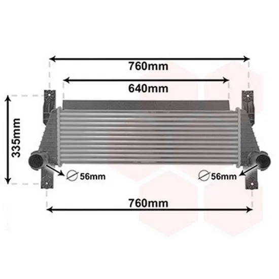 Intercooler FORD RANGER 2011-> Radiator intercooler 2.2 TDCi diesel 673x200x37 Perioada 2011 2012 2013 2014 2015 2016 2017 2018