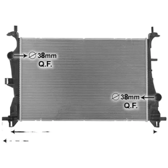 Radiator apa FIAT 500X 2014-> 2.0 D Multijet 4x4 110KW 150CP , pentru motor 552 63 088 perioada 2018 2019,2020,2021,2022 2023