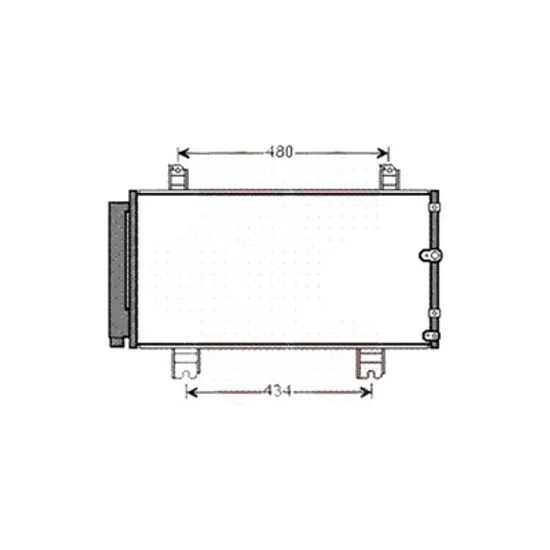 Radiator aer conditionat VW GOLF 7 2012->2020 1.4 TSI 90KW 122CP , pentru motor CMBA, CXSA perioada 2012 2013,2014,2015,2016 2017