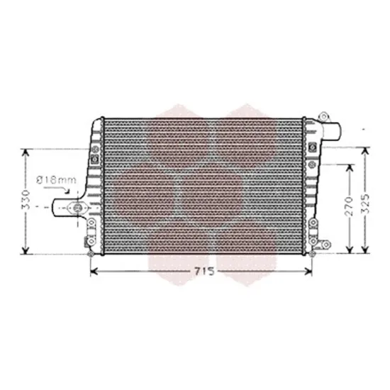Intercooler AUDI A6 C5 1997->2005 2.5 TDI 114KW 155CP , pentru motor AYM perioada 2001 2002,2003,2004 2005