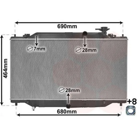 Radiator Motor MAZDA 3 BM 2013-> Radiator apa 2.2 D diesel manuala /automata 375x735x26 Perioada 2014 2015 2016 2017 2018 2019 2020