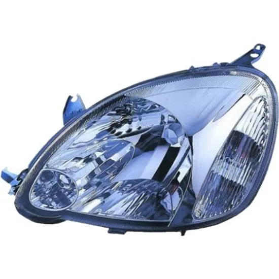Far dreapta TOYOTA YARIS 1999->2005 perioada 1999 2000 2001 2002 2003 2004 2005 de la an de fabricatie 01/2003, pana la an de fabricatie 12/2004, fara motor reglaj, cu bec PY21W, cu bec W5W, cu bec H4