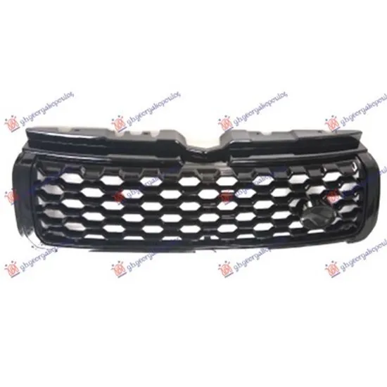 Grila fata LAND ROVER RANGE ROVER EVOQUE 2011->2019 Grila neagra (DYNAMIC) Perioada 2015 2016 2017 2018 2019