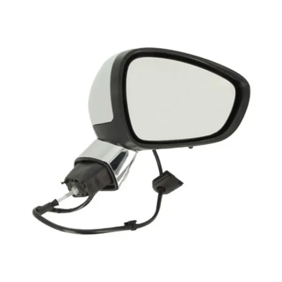 Oglinda exterioara dreapta CITROEN C3 2 2009->2016 perioada 2010 2011 2012 2013 2014 2015 adaptiv, cromat, cu semnal, numar pini 7, cu senzor de temperatura, fara incalzire, prevopsit grund