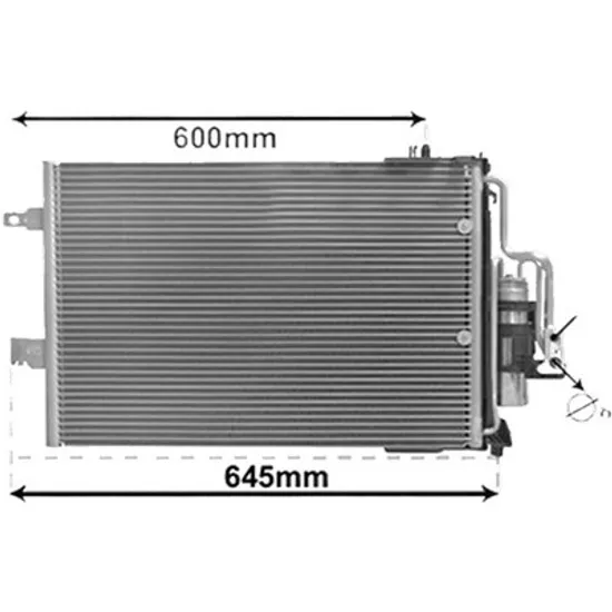 Radiator aer conditionat FORD TRANSIT 2013-> pentru 2.0 EcoBlue 4x4, perioada 2017 2018 2019 2020 2021 2022