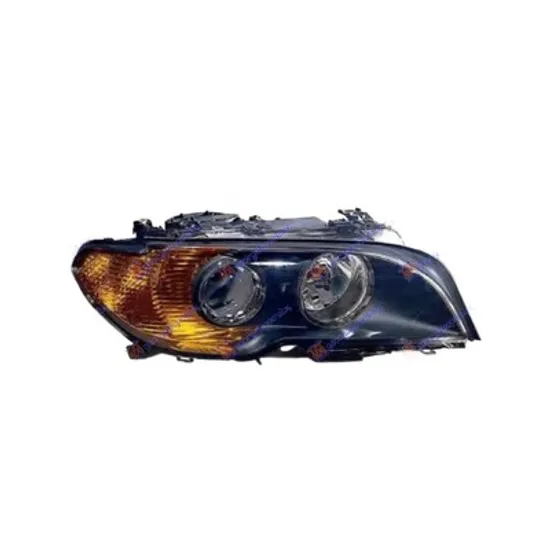 Faruri BMW 3 Cabriolet E46 2000->2007 Far dreapta cu Xenon, D2S/H7, cu semnal galben, cu interior negru, ptr COUPE, 03.03-> (E46 Coupe 03-06) Perioada 2003 2004 2005 2006