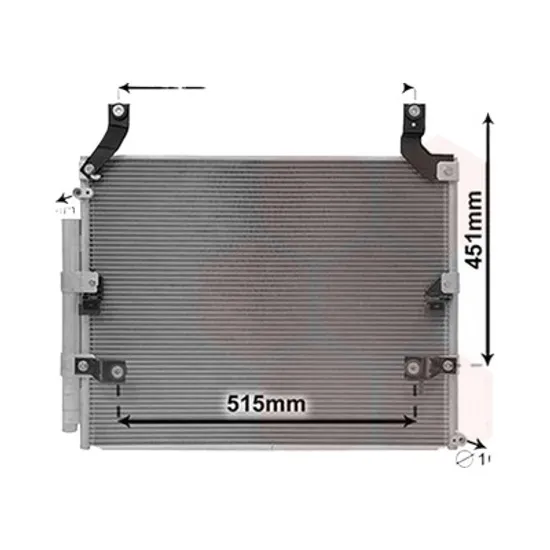 Radiator aer conditionat MAZDA 3 BK 2003->2009 pentru 1.3, perioada 2003 2004 2005 2006 2007 2008 2009