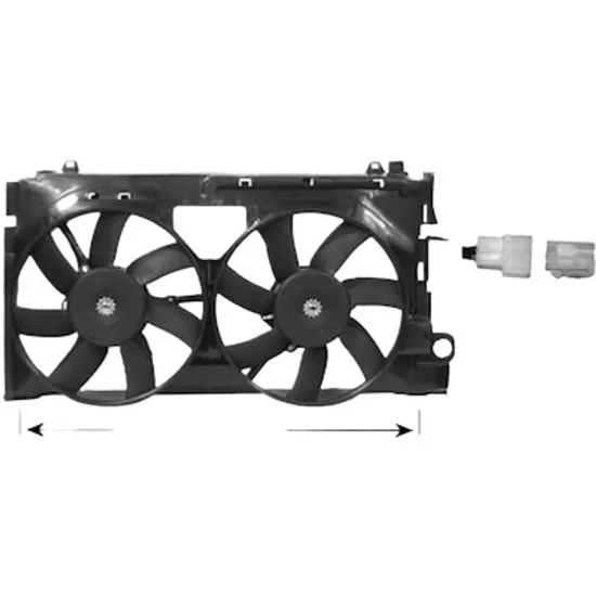 Ventilator motor FATA CITROEN XSARA 1997->2005 pentru 2.0 16V, 2.0 GLX 16V, perioada 1998 1999 2000 2001 2002 2003 2004 2005