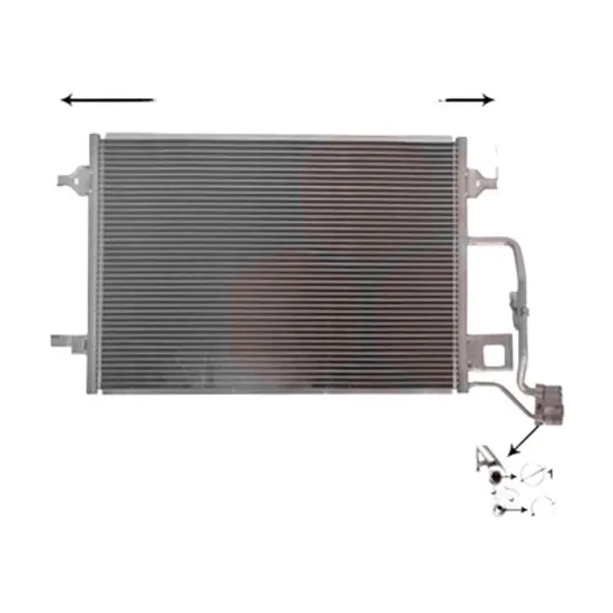 Radiator aer conditionat VW TIGUAN 5N 2007->2018 2.0 TDI 81KW 110CP , pentru motor CFFD, CUVE perioada 2010 2011,2012,2013,2014,2015,2016,2017 2018