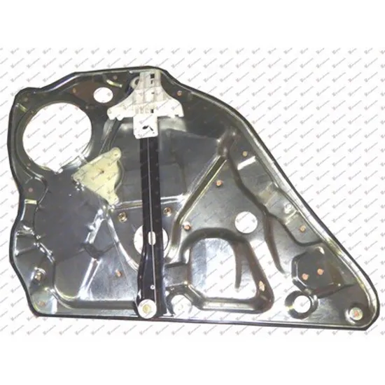 Macara Usa VW POLO 9N 2001->2012 Macara usa spate electrica cu panou fara motor dreapta, Perioada 2001 2002 2003 2004 2005 2006 2007 2008