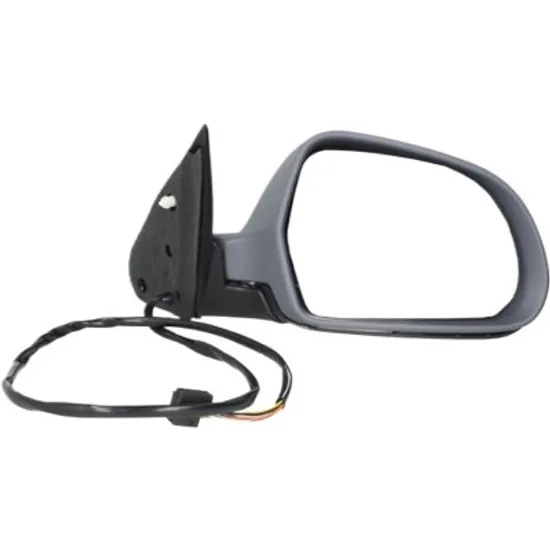 Oglinda exterioara dreapta SKODA OCTAVIA 2 2004->2013 perioada 2009 2010 2011 2012 , cu lampa podea, cu lumini de pozitie, cu semnal, numar pini 7, cu incalzire, prevopsit grund