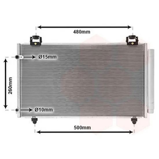 Radiator Aer Conditionat TOYOTA COROLLA E12 2001->2007 Radiator aer conditionat benzina - + diesel 2004-> 61x35 Perioada 2004 2005 2006