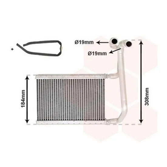 Radiator Incalzire FORD TRANSIT 2013-> Calorifer BEHR 2.0-2.2 TDCI +/-A/C 149x238 Perioada 2013 2014 2015 2016 2017 2018