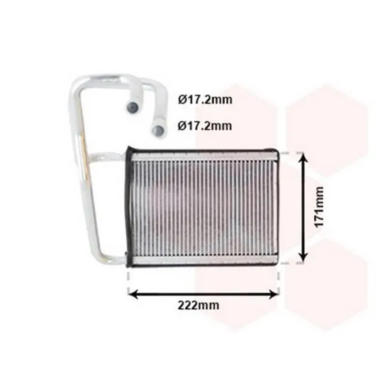 Radiator Incalzire KIA CERATO 2004->2009 Calorifer 195x167x20 Perioada 2004 2005 2006 2007 2008 2009 2010 2011 2012