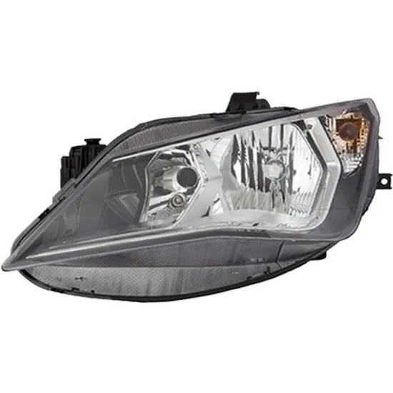 Far stanga SEAT IBIZA 4 2008->2017 perioada 2015 2016 2017 cu motor reglaj, semnal transparent, cu reglaj electric, cu bec H7/H7