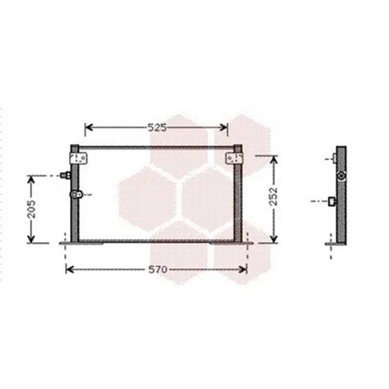 Radiator Aer Conditionat TOYOTA HILUX 6 1994->2005 Radiator aer conditionat 2,0-2,4cc diesel 52x30 Perioada 1997 1998 1999 2000 2001 2002 2003 2004