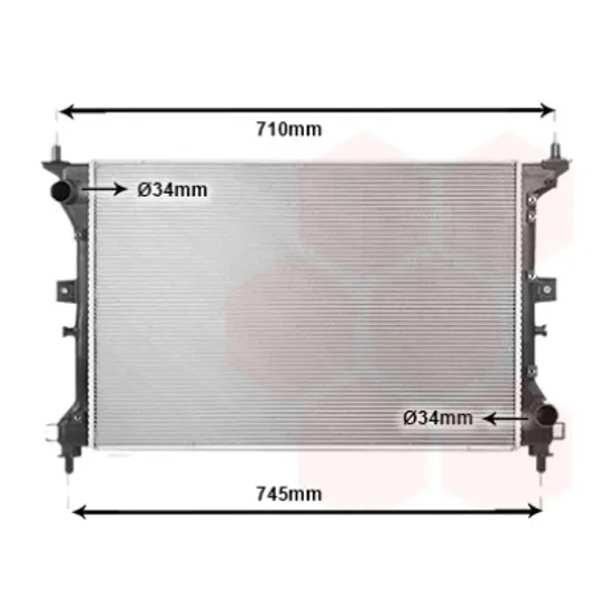 Radiator apa SUZUKI S-CROSS 2013->2022, VITARA 2015-> pentru 1.0 AllGrip, perioada 2016 2017 2018 2019 2020 2021 2022 2023