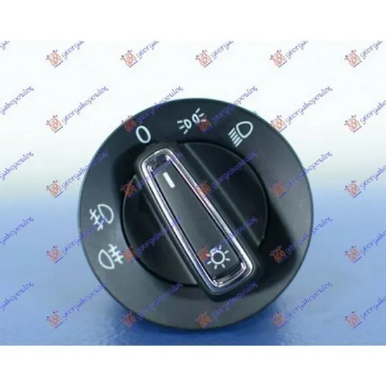 Comutator Lumini VW TOURAN 2010->2016 Buton comutator far cu proiector (10pin) Perioada 2015 2016 2017 2018 2019 2020 2021