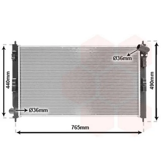 Radiator Motor PEUGEOT 4008 2012-> Radiator apa 1.6-2.0 benzina MANUAL -14 (700x410) Perioada 2012 2013 2014 2015 2016 2017 2018