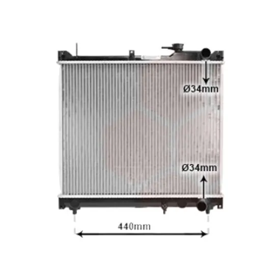 Radiator apa SUZUKI GRAND VITARA 1 1998->2006 1.6 4x4 73KW 99CP , pentru motor perioada 2000 2001 2002