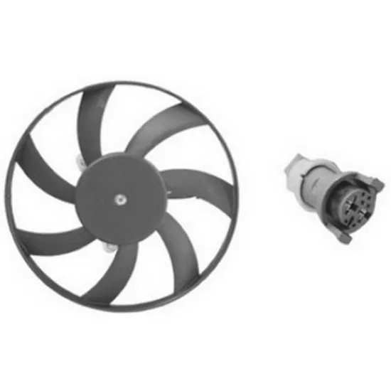 Ventilator Motor VW POLO 6N2 1999->2001 Electroventilator radiator aer conditionat dreapta 30cm , Perioada 1995 1996 1997 1998 1999 2000 2001 2002