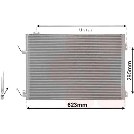 Radiator aer conditionat RENAULT TALISMAN 2015->, ESPACE 5 2015-> pentru 2.0 Blue dCi 200 , perioada 2018 2019 2020 2021 2022 2023 2024