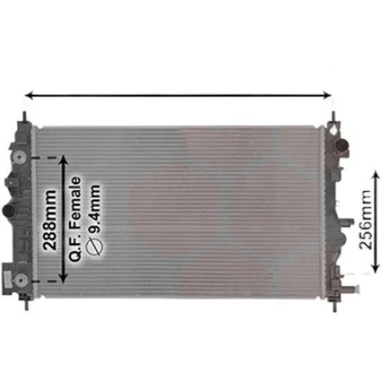 Radiator apa CHEVROLET CRUZE J300 2009-> pentru 2.0 CDI, perioada 2010 2011 2012 2013 2014 2015