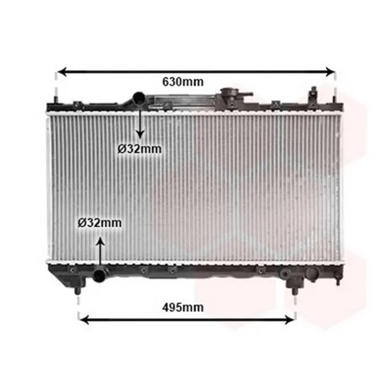Radiator Motor TOYOTA AVENSIS T22 1997->2003 Radiator apa 1,6-1,8CC +/-A/C -00 (32,5x66) (KOYO) Perioada 1997 1998 1999 2000