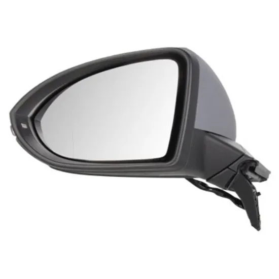 Oglinda exterioara stanga VW TOURAN 2010->2016 perioada 2020 2021 2022 2023 2024 2025 , cu lampa podea, cu semnal, inaltime cm 24,84, latime cm 15, lungime cm 37, reglaj electric, numar pini 7, cu incalzire, prevopsit grund