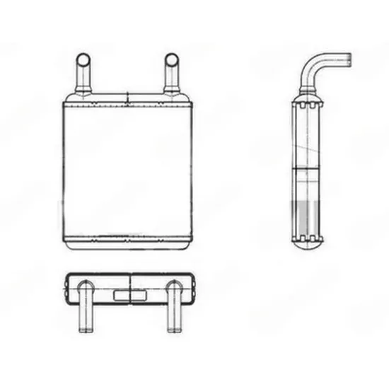 Radiator Incalzire MERCEDES VITO W639 2003-> Calorifer (spate) 3.2-3.5-3.7 benzina - 2.2-3.0 diesel (178x172x32) (MAHLE BEHR PREMIUM LINE) Perioada 2004 2005 2006 2007 2008 2009 2010