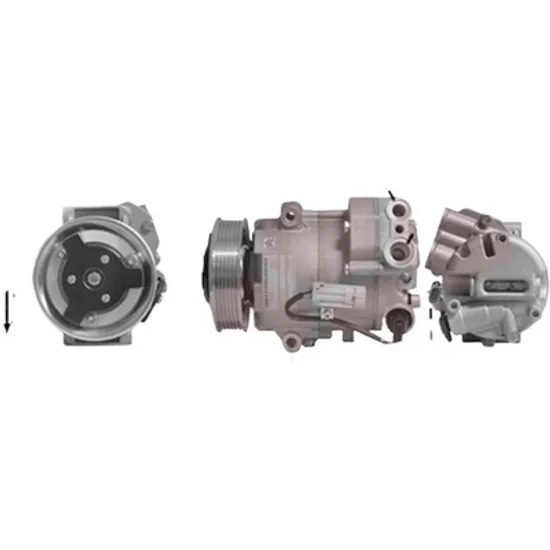 Compresor aer conditionat OPEL ASTRA J GTC 2011-> 1.7 CDTI 81KW 110CP , pentru motor A 17 DTC, A 17 DTE, A 17 DTJ perioada 2011 2012 2013 2014 2015