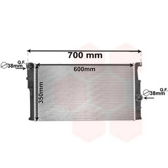 Radiator Motor BMW 1 F20 2011->2019 Radiator apa 1,4-1,6-1,8-2,0 benzina/diesel (60x33,8) Perioada 2011 2012 2013 2014 2015 2016 2017 2018 2019