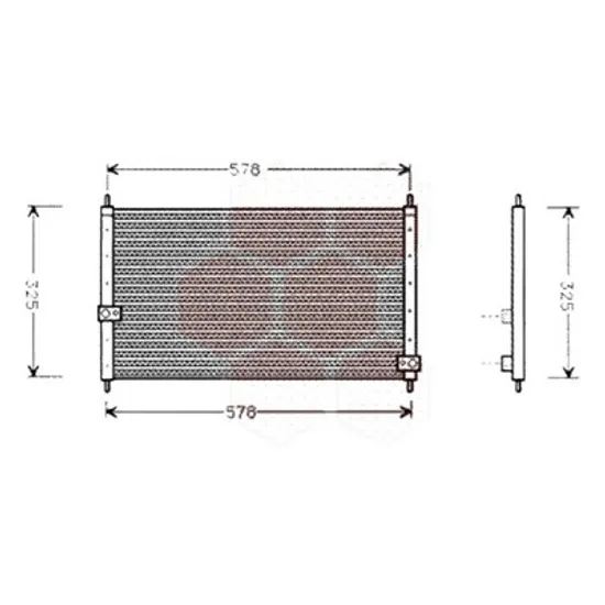Radiator aer conditionat CITROEN BERLINGO B9 2008->, C2 2003->2017, C3 Pluriel 2003-> pentru 1.6, perioada 2003 2004 2005 2006 2007 2008 2009 2010 2011 2012 2013