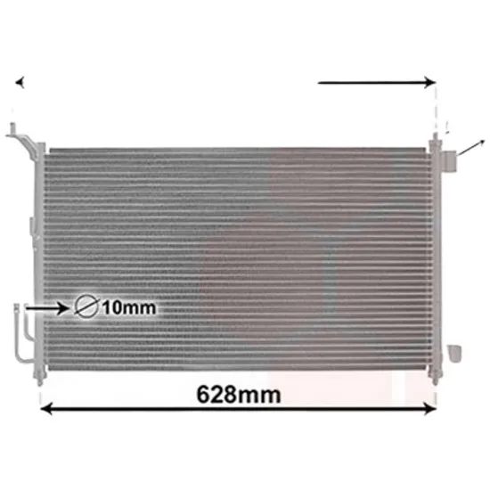 Radiator aer conditionat PEUGEOT 3008 2016->, 5008 2 2016-> pentru 1.6 BlueHDi 100, perioada 2016 2017 2018 2019 2020 2021