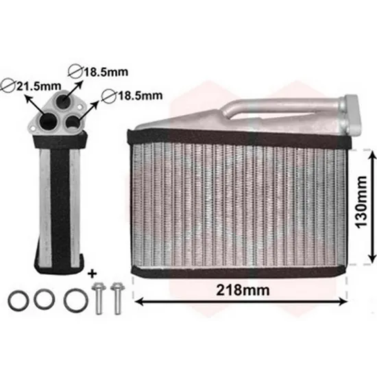 Radiator Incalzire BMW X5 E53 2000->2006 Calorifer BEHR +/-AC 130x218 Perioada 2000 2001 2002 2003 2004 2005 2006 2007