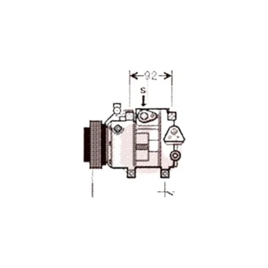 Compresor aer conditionat HYUNDAI i30 2007->2012 2.0 CRDi 103KW 140CP , pentru motor D4EA perioada 2008 2009 2010 2011 2012
