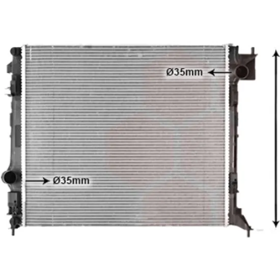 Radiator apa RENAULT KADJAR 2015-> pentru 1.3 TCe 160, perioada 2018 2019 2020 2021 2022 2023