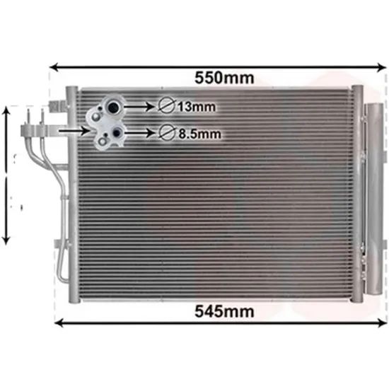 Radiator aer conditionat CITROEN C3 2 2009->2016 pentru 1.4 VTi, perioada 2009 2010 2011 2012 2013 2014