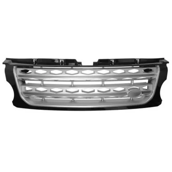Grila radiator LAND ROVER DISCOVERY 4 2009->2018 Grila argintiu (cu bandou negru si bandou argintiu) Perioada 2009 2010 2011 2012 2013 2014 2015 2016 2017 2018
