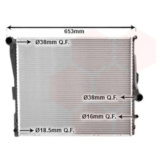 Radiator apa BMW X3 E83 2003->2011 pentru 2.5 si, perioada 2006 2007 2008