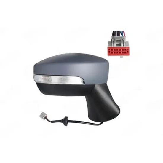 Oglinda FORD ECOSPORT 2012-> Oglinda exterioara electrica cu incalzire pentru vopsit (cu semnal si senzor banda) 9 PIN DREAPTA Perioada 2017 2018 2019 2020 2021 2022 2023