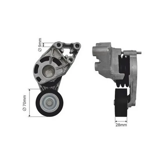 INTINZATOR CUREA TRANSMISIE SKODA ROOMSTER 1.4 TDI -51KW/70CP- 1422cmc, pentru motor BNM, perioada 2006,2007,2008,2009,2010
