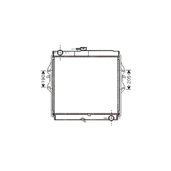 Radiator apa TOYOTA HILUX 6 1994->2005 pentru 3.0 D 4WD, perioada 1998 1999 2000 2001 2002 2003 2004 2005